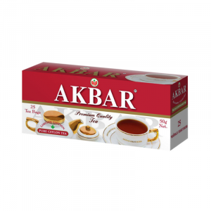 Akbar, черный байховый цейлонский, в пакетиках