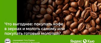 Кофе в зернах или молотый: что лучше выбрать?