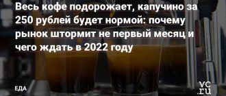 Средняя себестоимость одного стакана кофе из кофемашины: вычисляемая экономия